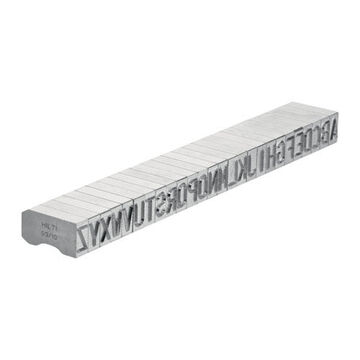 Sharp Character Ultimate Marking Stamp, 10-Band, F Font, 0.39 in ht, Steel