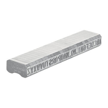 Low stress Character Ultimate Marking Stamp, 6-Band, 0 to 9 Font, 0.24 in ht, Steel