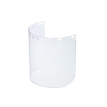 Faceshield Window, Clear, Propionate, 8-1/2 in ht, 15 in ht