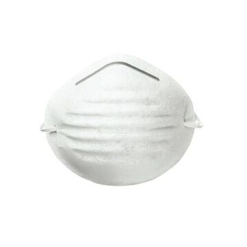 Disposable Respirator, Universal, Dual, Non-Adjustable, White