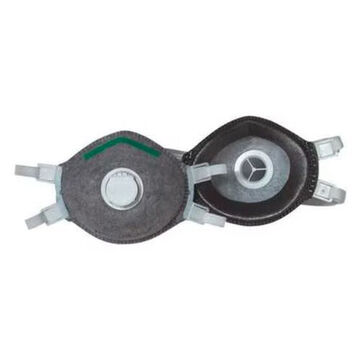 Respirator Disposable, M/l, Dual, Adjustable, Gray