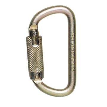 Mousqueton, capacité de 420 lb, largeur de 2-3/64 pouce, dégagement de porte de 2-1/4 pouce, aluminium