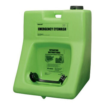 Eyewash Station Emergency, Bracket Mount, 19-1/2 In Wd, 19-1/2 In Dp, 26 In Ht