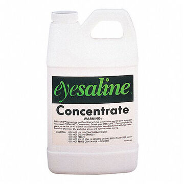 Saline Concentrate Eye Wash, 70 Oz, Bottle, 6 Months, 2.5 Yr Life