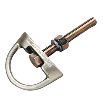 D-Bolt Anchor, 400 lb Capacity, 4 in Dia, Steel, 7 in lg