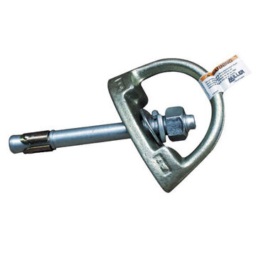 D-Bolt Anchor, 400 lb Capacity, 4 in Dia, Steel, 7 in lg