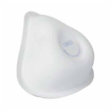 Demi-masque respiratoire réutilisable contre les particules, petit, N95, efficacité de 95 %, élastique, blanc/bleu