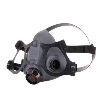 Demi-masque respiratoire jetable à faible entretien, moyen, élastique, noir