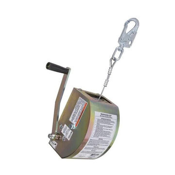 Manhandler Hoist, 65 ft lg, Stainless Steel, Stainless Steel, 350 lb Capacity