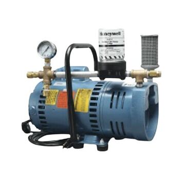 Air Pump Portable Ambient, 3/4 Hp, 115/230 Vac, 1 To 10 Cfm, 2 To 12 Psi