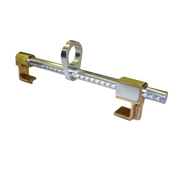 Fixed Adjustable Sliding Anchor, 400 lb Capacity, Fits Beam 3 to 14 in, Aluminum