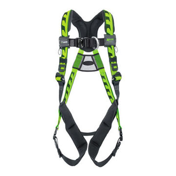 Full Body Harness, XS, 400 lb Capacity, Green, Polyester