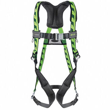 Harness Stretchable Full Body, S/m, 400 Lb Capacity, Universal Green, Polyester