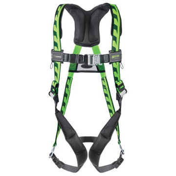 Full Body Harness, L/XL, 400 lb Capacity, Universal Green, Polyester