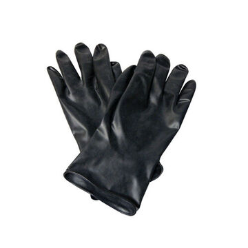 Hand Specific Gloves, Grip Saf, Black, Curved Finger, Butyl