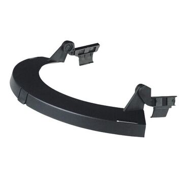 Adaptateur pour casque de sécurité léger et réutilisable pour écran facial, plastique/nylon, noir