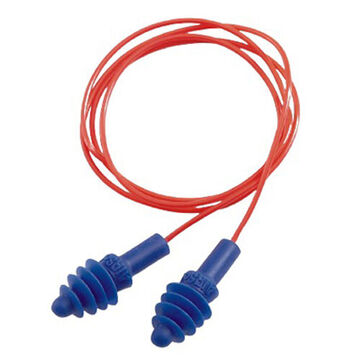Corded Ear Plug, 27 dB, Red, One-Size Fits All