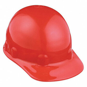 Hard Hat Front Brim Head Protection, Fits Hat 6-1/2 To 8 In, Red, Thermoplastic, Swing 8 Point Ratchet, Class E