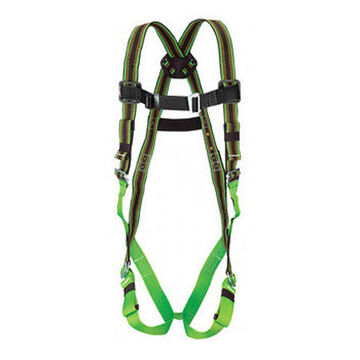 Harness Full Body, L/xl, 400 Lb Capacity, Green, 85% Polyester, 15% Urethane Elastomer