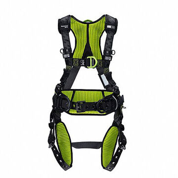 Harness, XS, 420 lb Capacity, Black/Green, Polyester