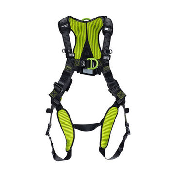 Harness, S/M, 420 lb Capacity, Black/Green, Polyester