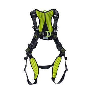 Harness, Size 3/4XL, 420 lb Capacity, Black/Green, Polyester