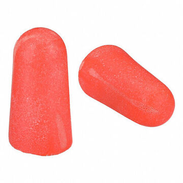 Dispenser Disposable Earplug, Orange, Foam
