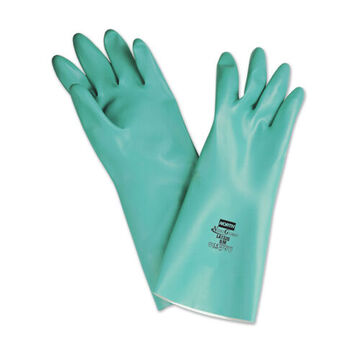 Dipped Gloves, Green, Rough Grip, Nitrile