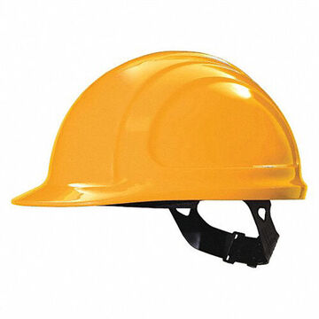 Hard Hat Front Brim Head Protection, Fits Hat 6-1/2 To 8 In, Hi-viz Orange, Hdpe, 4 Point Pinlock, Class E