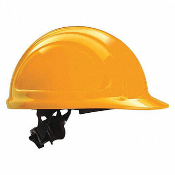 Hard Hat Front Brim, Orange, Hdpe, Ratchet, Class E