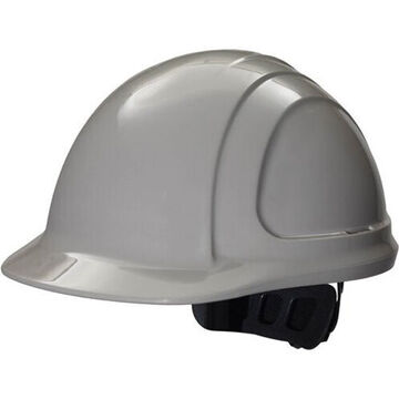 Hard Hat Front Brim, Gray, Hdpe, Ratchet, Class E