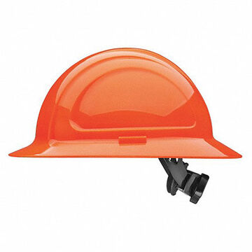 Hard Hat Front Brim, Orange, Hdpe, Ratchet, Class E