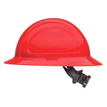 Hard Hat Front Brim, Red, Hdpe, Ratchet, Class E