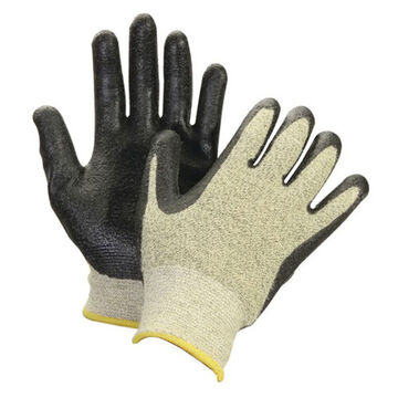 Lightweight Gloves, Black/yellow, Nitrile