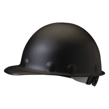 Hard Hat Front Brim, Black, Fiberglass, Ratchet, Class C, G