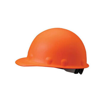 Hard Hat Front Brim, Orange, Fiberglass, Ratchet, Class C, G