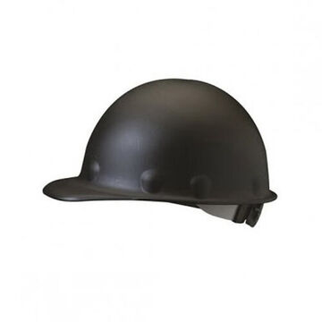 Front Brim Hard Hat, Black, Fiberglass, Ratchet, Class C, G