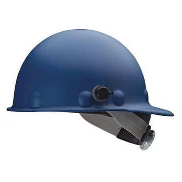 Casque de sécurité à bord avant, bleu, fibre de verre, cliquet, classe C, G