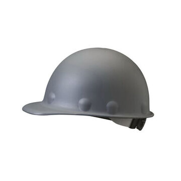 Hard Hat Front Brim, Gray, Fiberglass, Ratchet, Class C, G