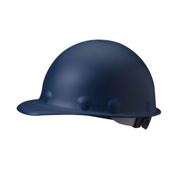 Casque de protection de la tête à bord avant, convient aux chapeaux de 6-3/4 à 7-3/8 pouce, bleu, fibre de verre moulée par injection, cliquet à 8 pouceints, classe C, G