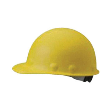 Front Brim Hard Hat, Yellow, Fiberglass, Ratchet, Class C, G