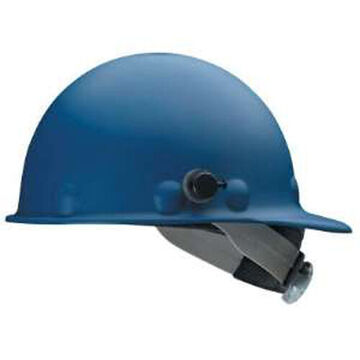 Casque de sécurité à bord avant, bleu, fibre de verre, cliquet, classe C, G