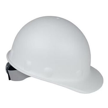 Front Brim Hard Hat, White, Fiberglass, Ratchet, Class C, G