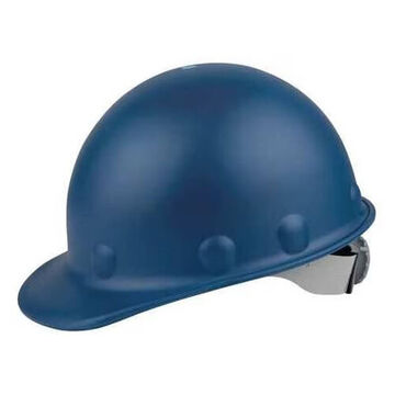 Casque de sécurité à bord avant, bleu, fibre de verre, cliquet, classe C, G