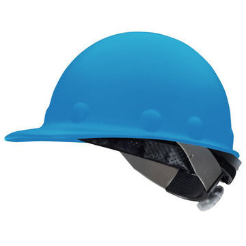 Casque de sécurité à bord avant, bleu, fibre de verre, cliquet, classe C, G