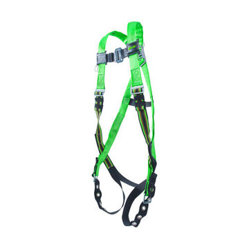 Full Body Harness, 2XL, 400 lb Capacity, Green, Polyester