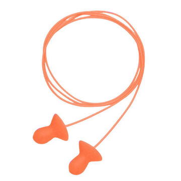 Uncorded Ear Plug, 26 dB, Bell, Orange, Medium