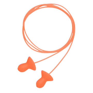 Bouchon d'oreille réutilisable avec cordon, 26 dB, cloche, orange, M/régulier