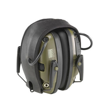 Casque antibruit électronique pliable, 22 dB, vert, jack 3.5 mm, sur la tête, 2 AAA