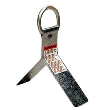 Roof Anchor Reusable, 310 Lb Capacity, 10-1/2 In Lg, 2-1/4 In Wd, Steel